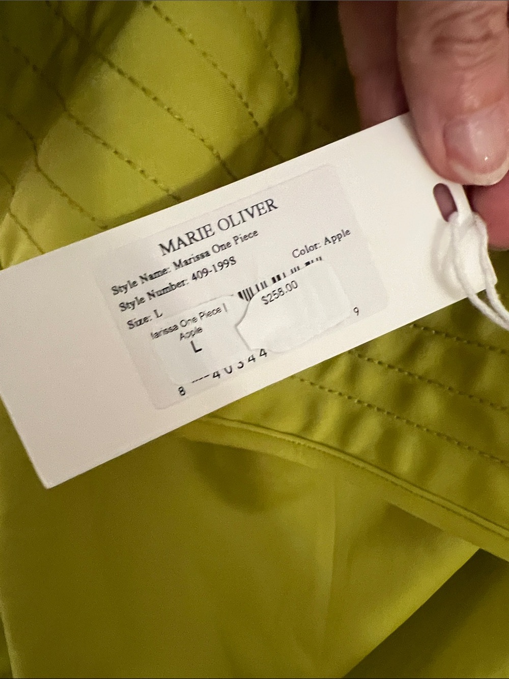 Marie Oliver One-Shoulder Marissa Ruffle Bodysuit in Apple - Picture 6 of 7
